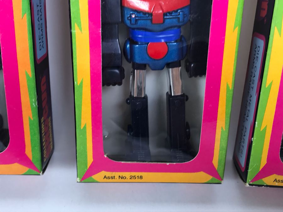 (4) Vintage 1978 Mattel Shogun Warriors Collector's Series Combatra Diecast Metal Action Figure Robot 2518 2512 [Photo 4]