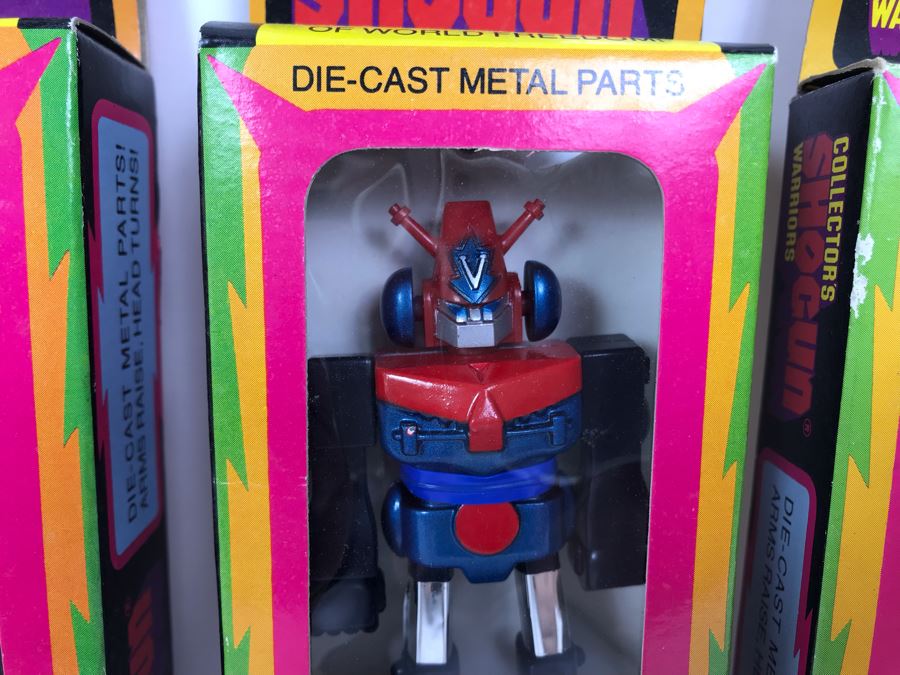 (4) Vintage 1978 Mattel Shogun Warriors Collector's Series Combatra Diecast Metal Action Figure Robot 2518 2512 [Photo 3]