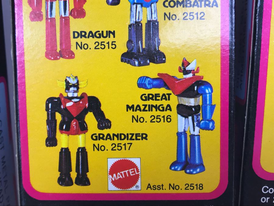 (4) Vintage 1978 Mattel Shogun Warriors Collector's Series Diecast Metal Action Figure Robot: (1) Poseidon 2513, (1) Great Mazinga 2516, (2) Dragun 2515 2518 [Photo 21]