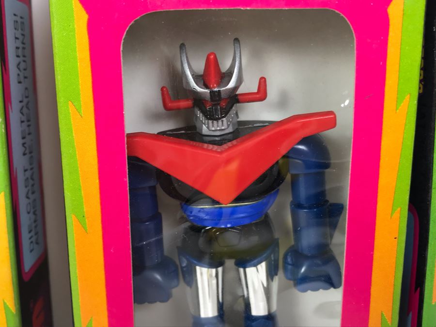 (4) Vintage 1978 Mattel Shogun Warriors Collector's Series Diecast Metal Action Figure Robot: (1) Poseidon 2513, (1) Great Mazinga 2516, (2) Dragun 2515 2518 [Photo 8]