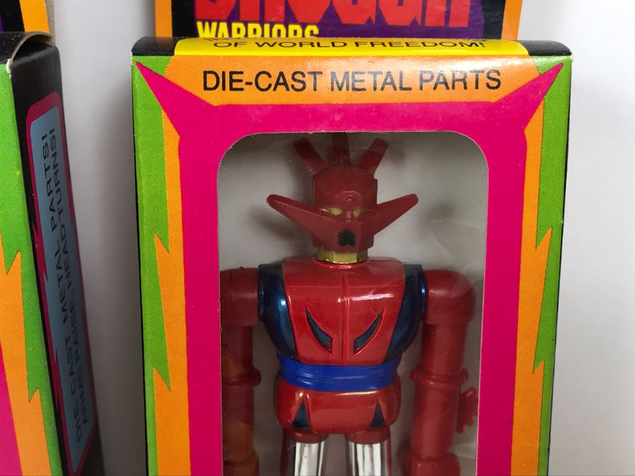 (4) Vintage 1978 Mattel Shogun Warriors Collector's Series Diecast Metal Action Figure Robot: (1) Poseidon 2513, (1) Great Mazinga 2516, (2) Dragun 2515 2518 [Photo 10]