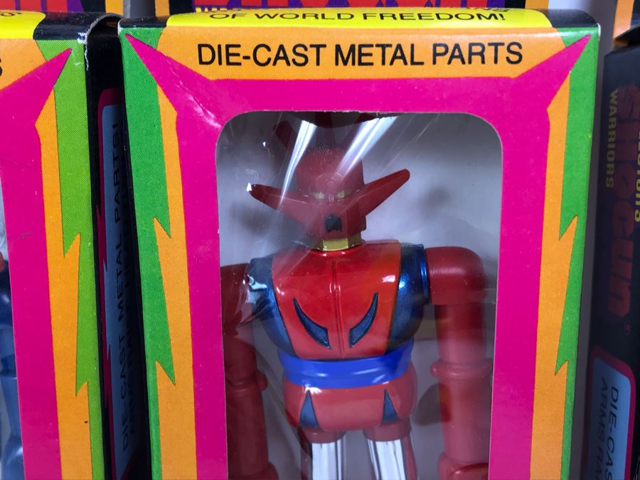 (4) Vintage 1978 Mattel Shogun Warriors Collector's Series Diecast Metal Action Figure Robot: (1) Poseidon 2513, (1) Great Mazinga 2516, (2) Dragun 2515 2518 [Photo 12]