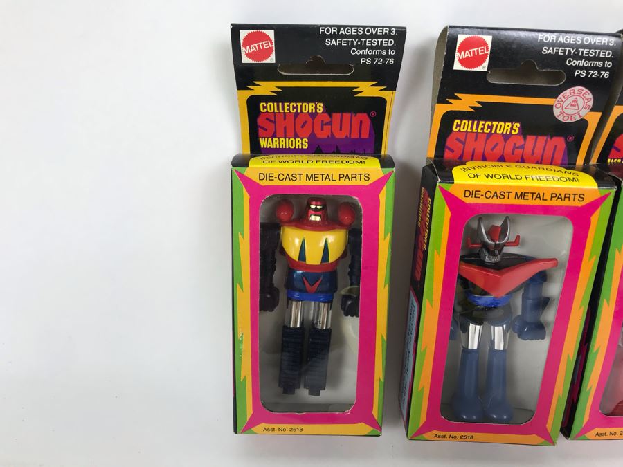 (4) Vintage 1978 Mattel Shogun Warriors Collector's Series Diecast Metal Action Figure Robot: (1) Poseidon 2513, (1) Great Mazinga 2516, (2) Dragun 2515 2518 [Photo 3]