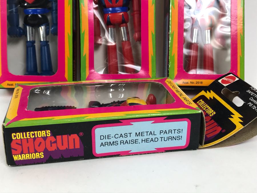 (4) Vintage 1978 Mattel Shogun Warriors Collector's Series Diecast Metal Action Figure Robot: (1) Poseidon 2513, (1) Great Mazinga 2516, (2) Dragun 2515 2518 [Photo 15]