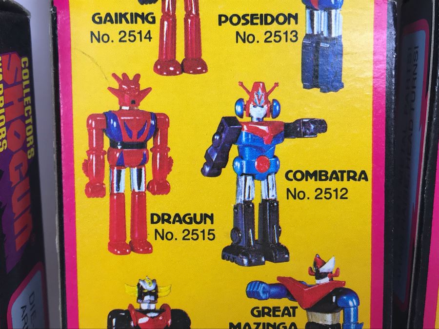 (4) Vintage 1978 Mattel Shogun Warriors Collector's Series Diecast Metal Action Figure Robot: (1) Poseidon 2513, (1) Great Mazinga 2516, (2) Dragun 2515 2518 [Photo 20]