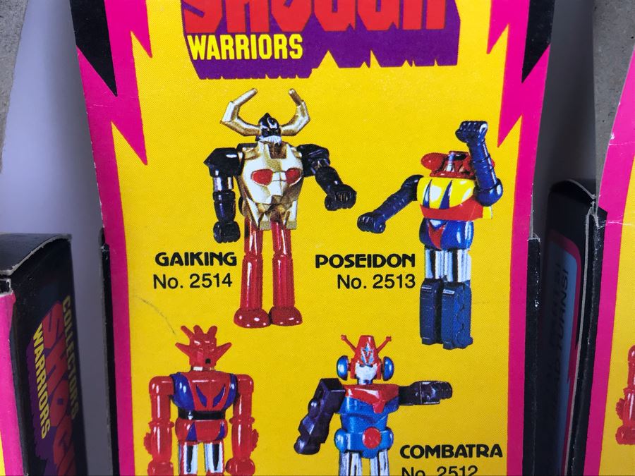 (4) Vintage 1978 Mattel Shogun Warriors Collector's Series Diecast Metal Action Figure Robot: (1) Poseidon 2513, (1) Great Mazinga 2516, (2) Dragun 2515 2518 [Photo 19]