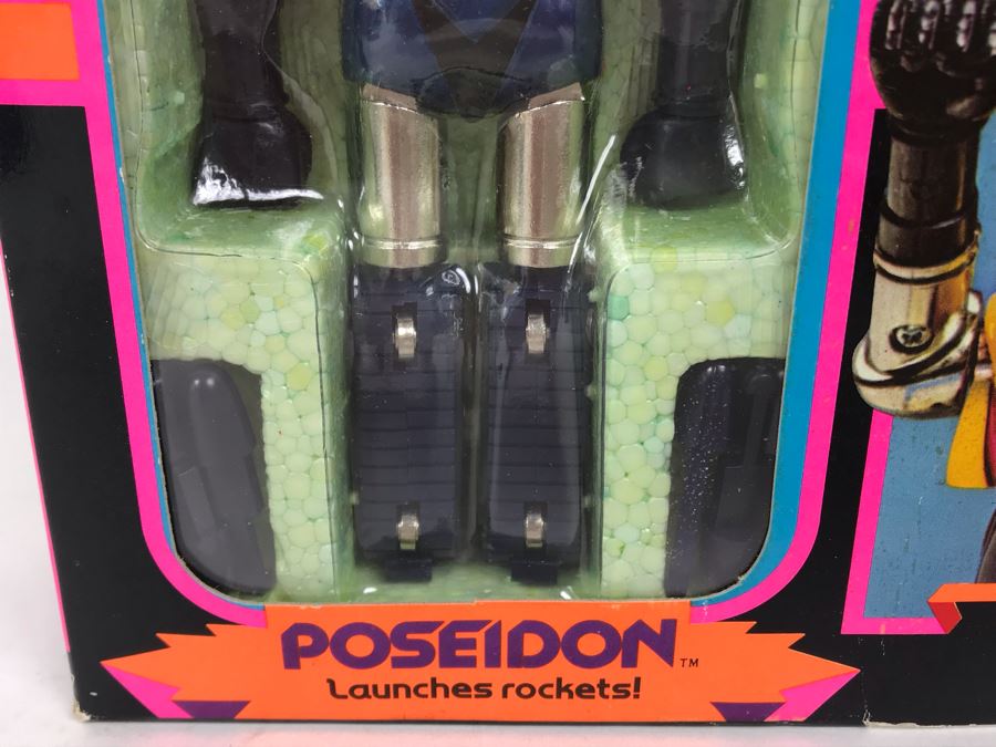 Vintage 1977 New In Box Mattel Shogun Warriors Poseidon Die-Cast Metal Robot Toy Action Figure 2104 [Photo 4]