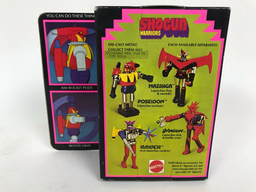 Vintage 1977 New In Box Mattel Shogun Warriors Poseidon Die-Cast Metal Robot Toy Action Figure 2104 [Photo 9]
