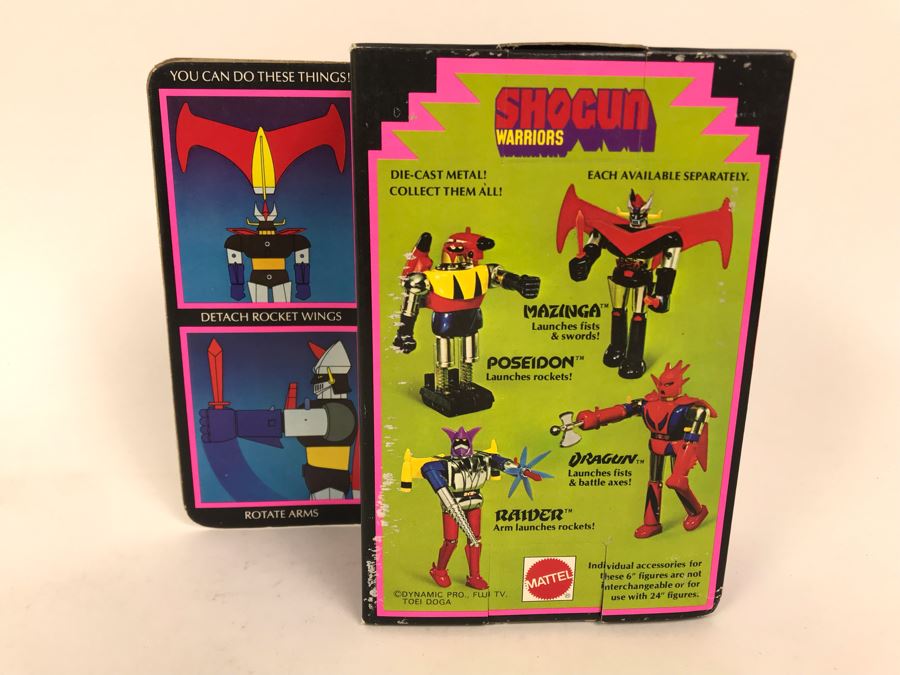 Vintage 1977 New In Box Mattel Shogun Warriors Mazinga Die-Cast Metal Robot Toy Action Figure 2103 [Photo 11]