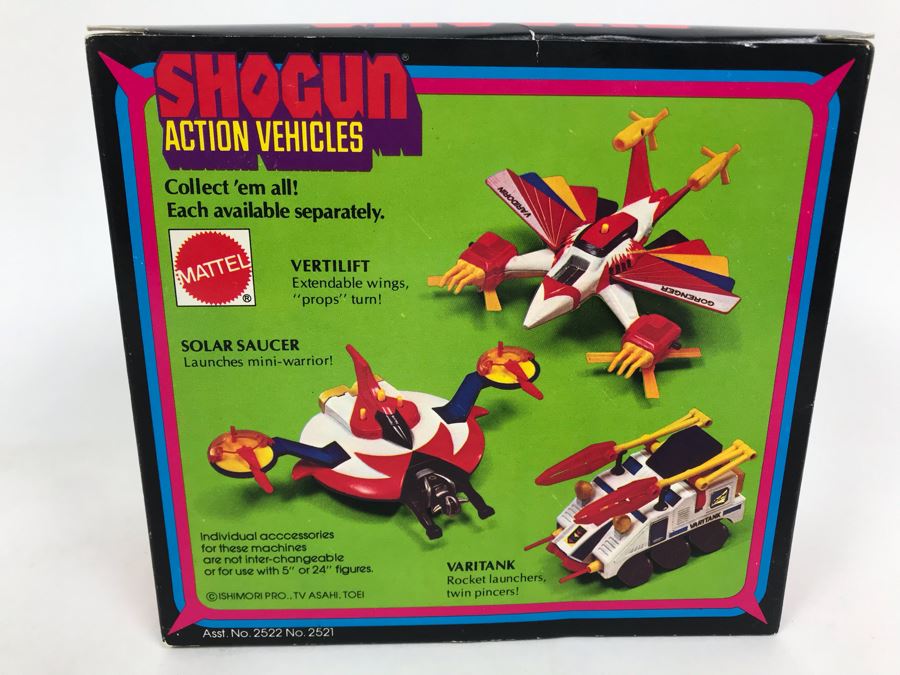 Vintage 1978 New In Box Mattel Shogun Warriors Action Vehicles Vertilift Die-Cast Metal Parts 2522 [Photo 8]