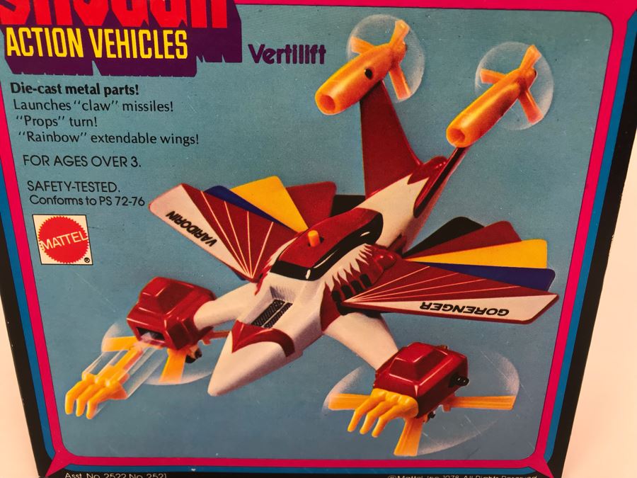 Vintage 1978 New In Box Mattel Shogun Warriors Action Vehicles Vertilift Die-Cast Metal Parts 2522 [Photo 4]