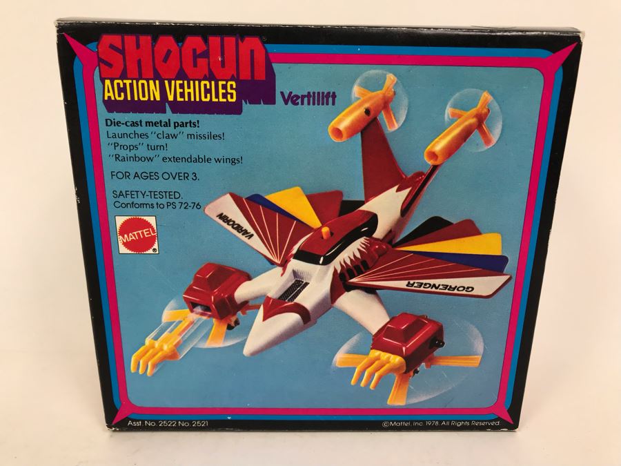 Vintage 1978 New In Box Mattel Shogun Warriors Action Vehicles Vertilift Die-Cast Metal Parts 2522 [Photo 1]