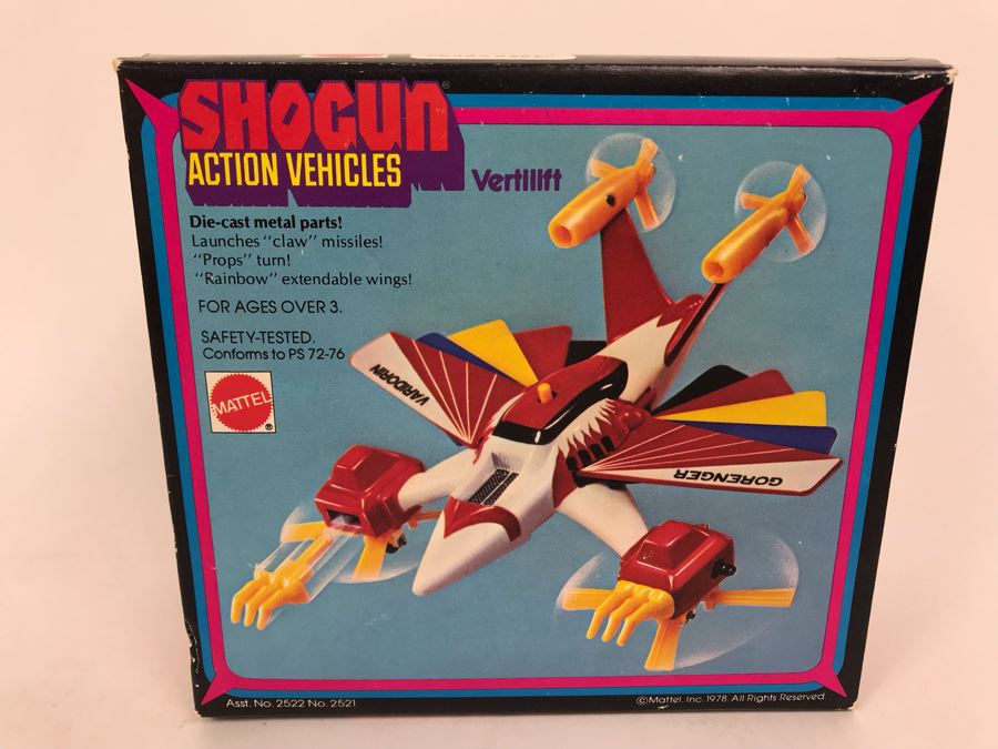 Vintage 1978 New In Box Mattel Shogun Warriors Action Vehicles Vertilift Die-Cast Metal Parts 2522 [Photo 1]
