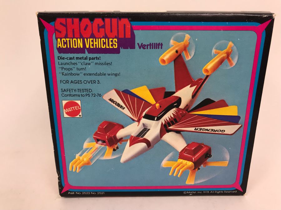 Vintage 1978 New In Box Mattel Shogun Warriors Action Vehicles Vertilift Die-Cast Metal Parts 2522 [Photo 3]