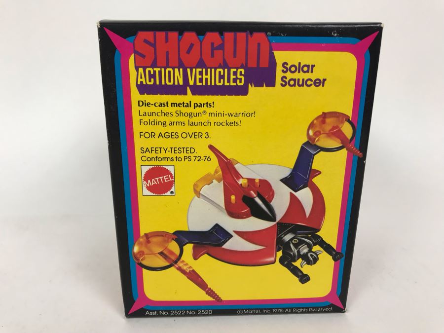 Vintage 1978 New In Box Mattel Shogun Warriors Action Vehicles Solar Saucer Die-Cast Metal Parts 2520 [Photo 1]