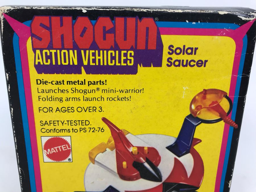 Vintage 1978 Mattel Shogun Warriors Action Vehicles Solar Saucer Die-Cast Metal Parts 2520 With Box [Photo 2]