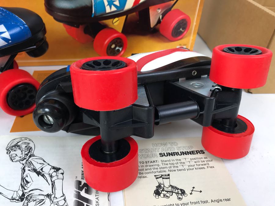Vintage 1978 Mattel Sunrunners Roller Skates New In Box Size 3-5 [Photo 13]