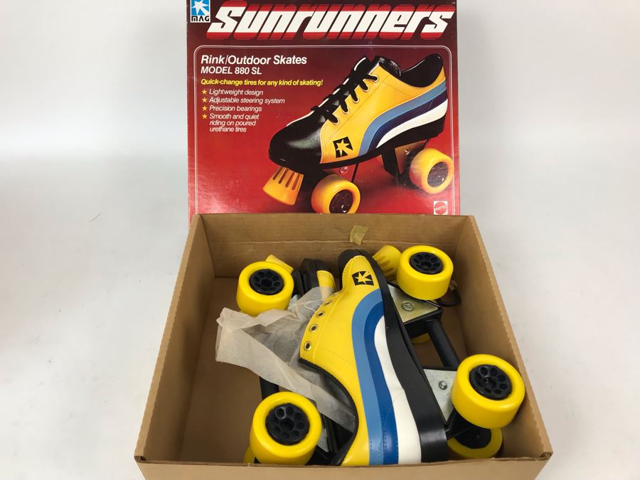 Vintage 1978 Mattel Sunrunners Roller Skates New In Box Size 8-10 [Photo 10]