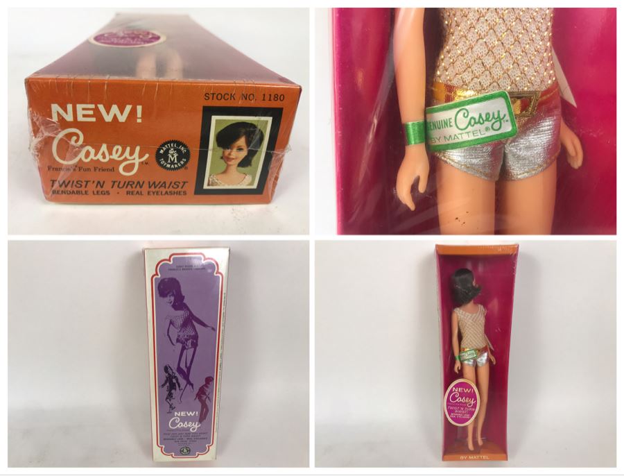 Vintage 1966 New In Box Mattel New Casey Twist'N Turn Waist Barbie Doll Francie's Fun Friend Bendable Legs Real Eyelashes [Photo 1]