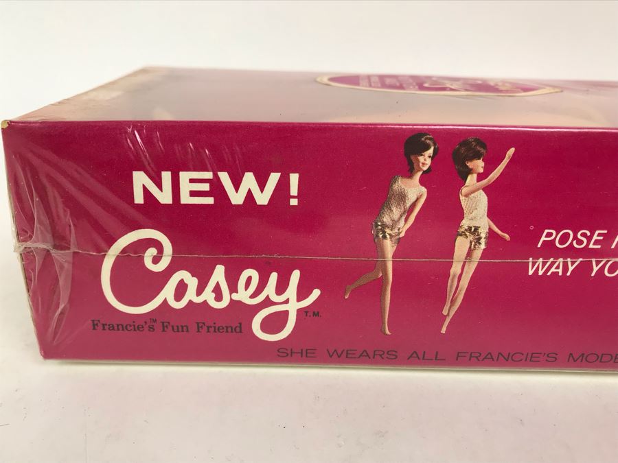 Vintage 1966 New In Box Mattel New Casey Twist'N Turn Waist Barbie Doll Francie's Fun Friend Bendable Legs Real Eyelashes [Photo 10]