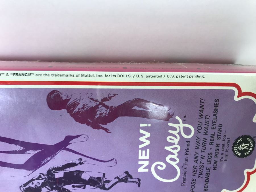 Vintage 1966 New In Box Mattel New Casey Twist'N Turn Waist Barbie Doll Francie's Fun Friend Bendable Legs Real Eyelashes [Photo 19]