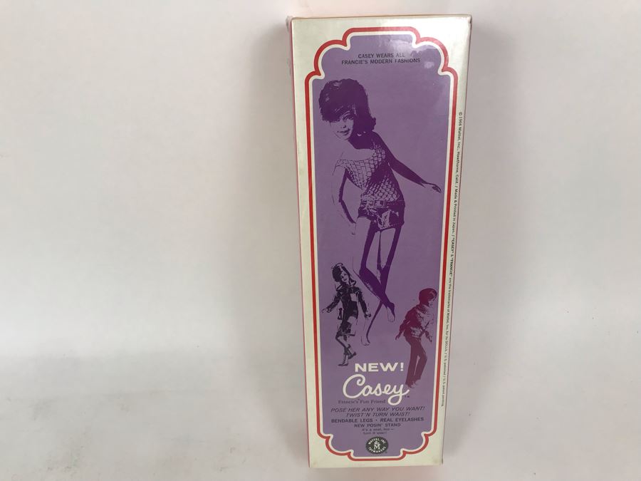 Vintage 1966 New In Box Mattel New Casey Twist'N Turn Waist Barbie Doll Francie's Fun Friend Bendable Legs Real Eyelashes [Photo 13]