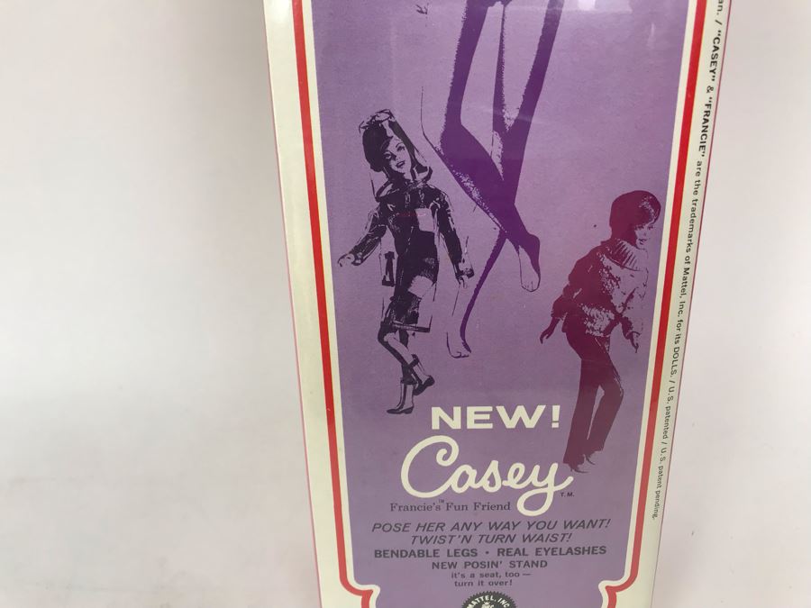 Vintage 1966 New In Box Mattel New Casey Twist'N Turn Waist Barbie Doll Francie's Fun Friend Bendable Legs Real Eyelashes [Photo 15]