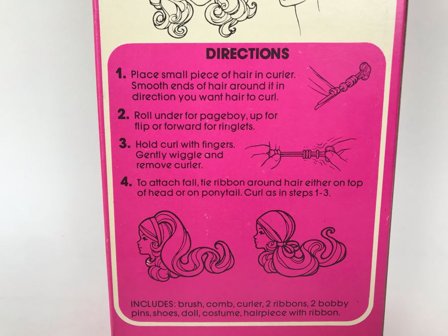 Vintage 1975 Mattel Deluxe Quick Curl Barbie Doll New In Box [Photo 8]