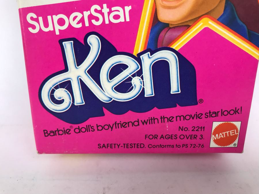 Vintage 1977 Mattel SuperStar Ken Doll Barbie Doll New In Box [Photo 7]