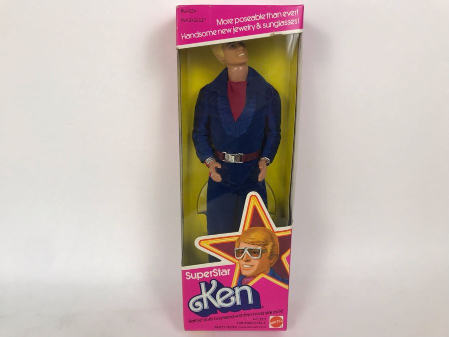 Vintage 1977 Mattel SuperStar Ken Doll Barbie Doll New In Box [Photo 1]