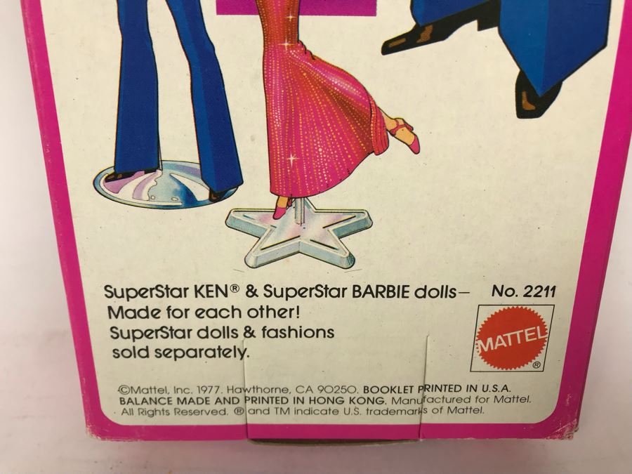 Vintage 1977 Mattel SuperStar Ken Doll Barbie Doll New In Box [Photo 13]