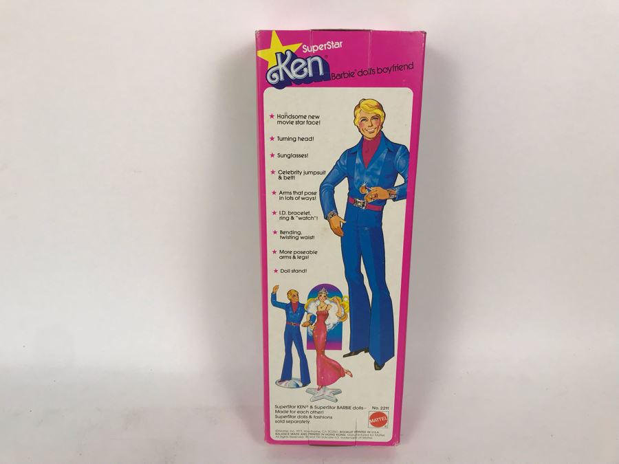 Vintage 1977 Mattel SuperStar Ken Doll Barbie Doll New In Box [Photo 9]