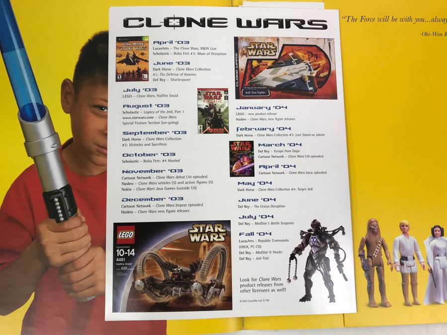 Very Rare Exclusive Lord Vader Action Figure 2003 Invitation Directly From George Lucas Licensing The Presidio San Francisco, CA Lucas Films With Star Wars Promotional The Saga Continues Program [Photo 28]