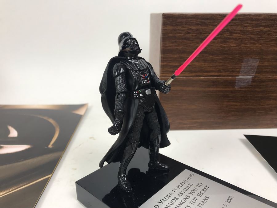 Very Rare Exclusive Lord Vader Action Figure 2003 Invitation Directly From George Lucas Licensing The Presidio San Francisco, CA Lucas Films With Star Wars Promotional The Saga Continues Program [Photo 3]