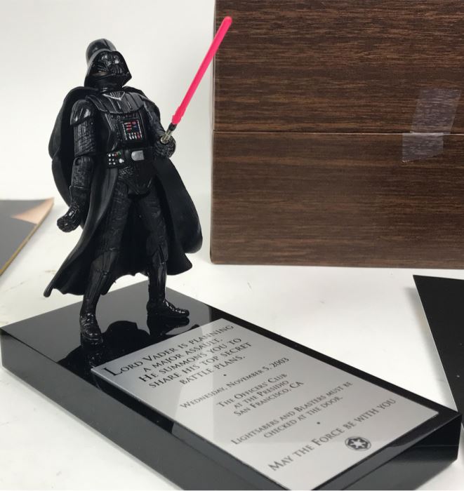 Sealed Very Rare Exclusive Lord Vader Action Figure 2003 Invitation Directly From George Lucas Licensing The Presidio San Francisco, CA Lucas Films Star Wars [Photo 2]