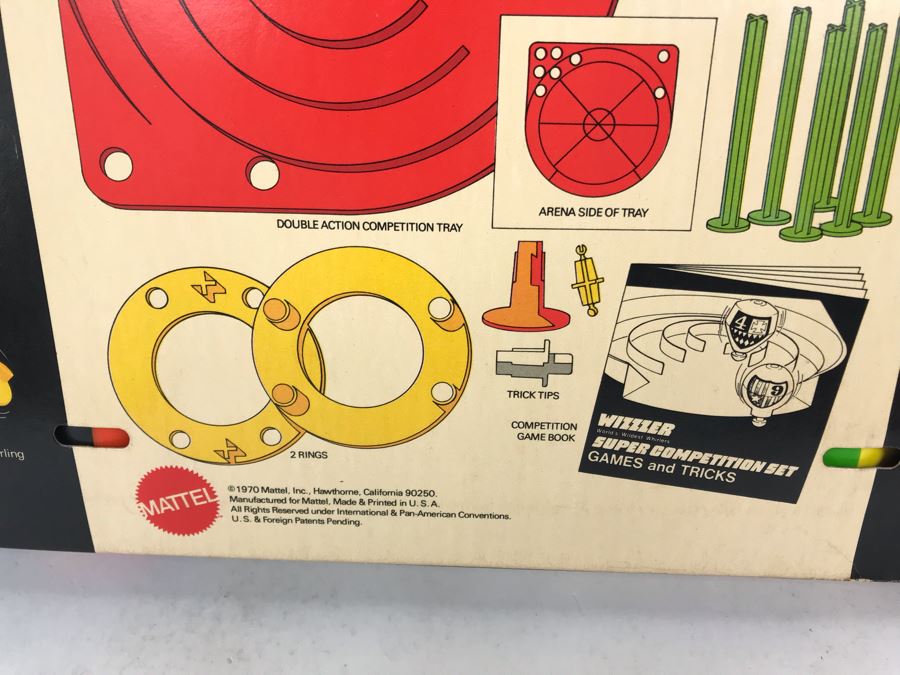 Vintage 1970 Mattel Wizzzer Super Competition Kit Comes With (2) Wizzzers And Competition Tray New In Box [Photo 12]