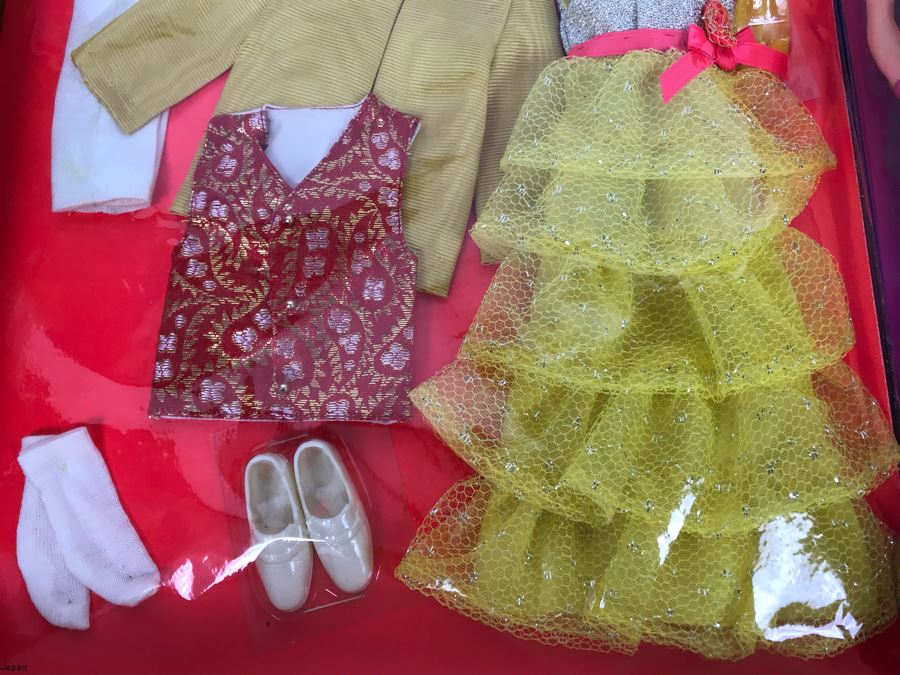 Vintage 1969 Rare Talking Barbie & Ken Fabulous Formal Set With Talking Barbie Doll, Talking Ken Doll And Loads Of New Sixties Mod Barbie And Ken Clothes And Accessories - Dolls And Clothes Look Mint - Box Has Some Damage [Photo 17]