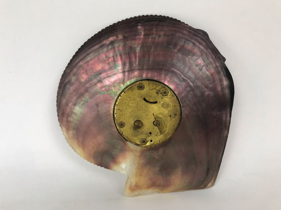 Vintage Mechanical Clock By The Western Clock Mfg Co La Salle, Ill With Carved Alligator Design Shell [Photo 8]