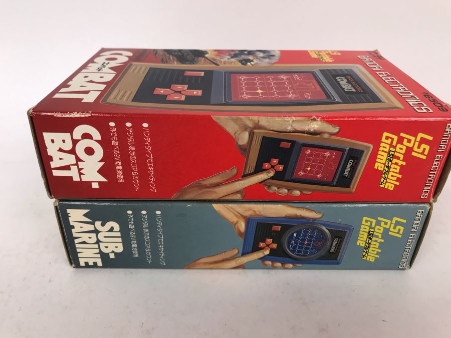 Pair Of Rare Bandai Electronics LSI Portable Handheld Games Submarine And Combat Japanese New In Box [Photo 6]