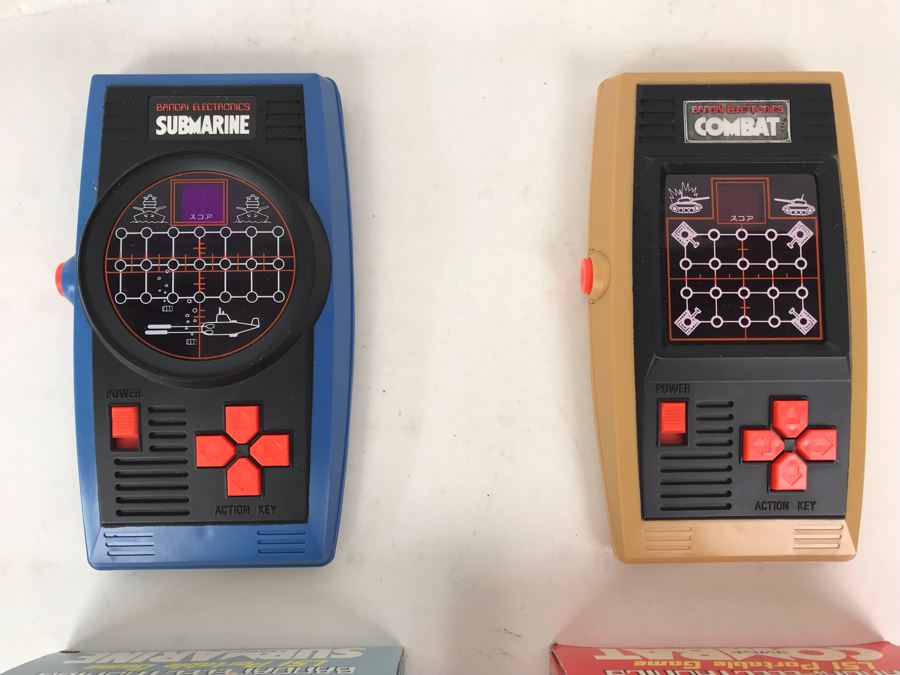 Pair Of Rare Bandai Electronics LSI Portable Handheld Games Submarine And Combat Japanese New In Box [Photo 14]