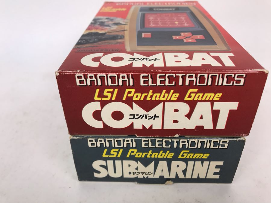 Pair Of Rare Bandai Electronics LSI Portable Handheld Games Submarine And Combat Japanese New In Box [Photo 7]
