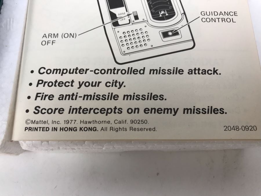 Pair Of Vintage 1977 Mattel Electronics Portable Handheld Games Missile Attack New In Box [Photo 15]