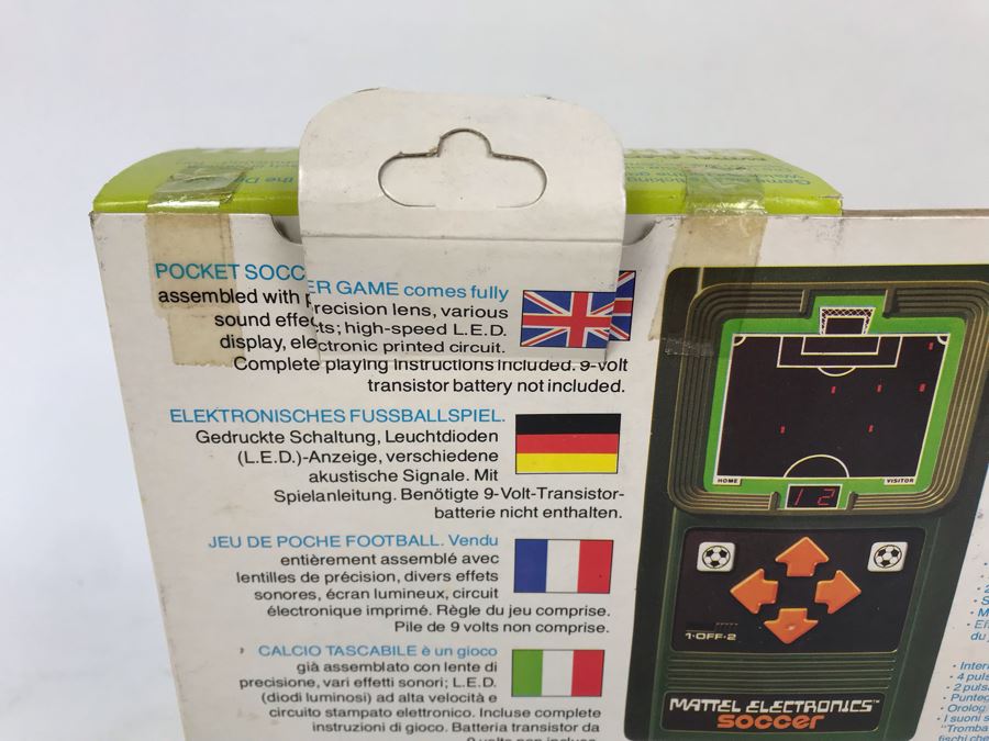 Vintage 1978 Mattel Electronics Portable Handheld Game Soccer Fussball Football New In Box [Photo 11]