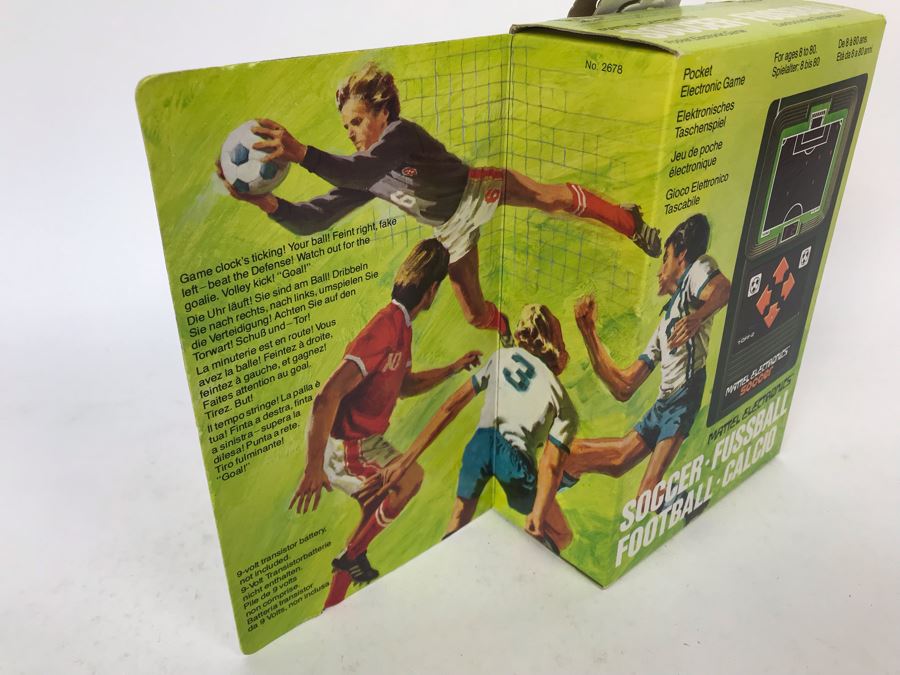 Vintage 1978 Mattel Electronics Portable Handheld Game Soccer Fussball Football New In Box [Photo 7]
