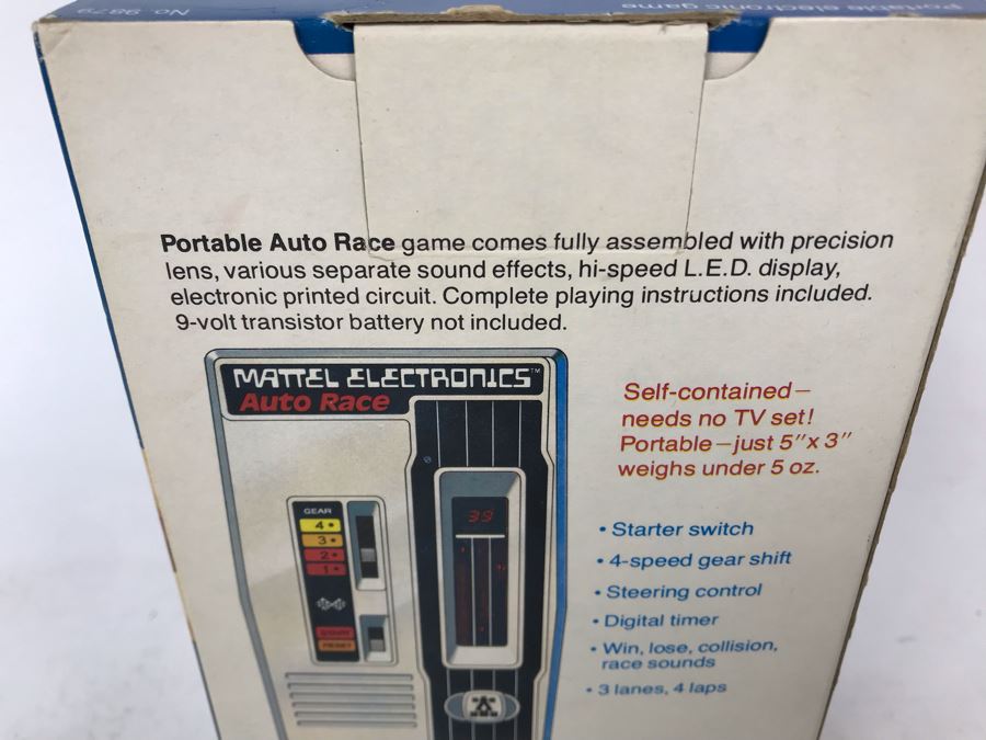 Vintage 1976 Mattel Electronics Portable Handheld Game Auto Race New In Box [Photo 6]