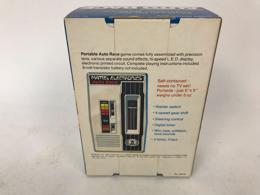 Vintage 1976 Mattel Electronics Portable Handheld Game Auto Race New In Box [Photo 5]