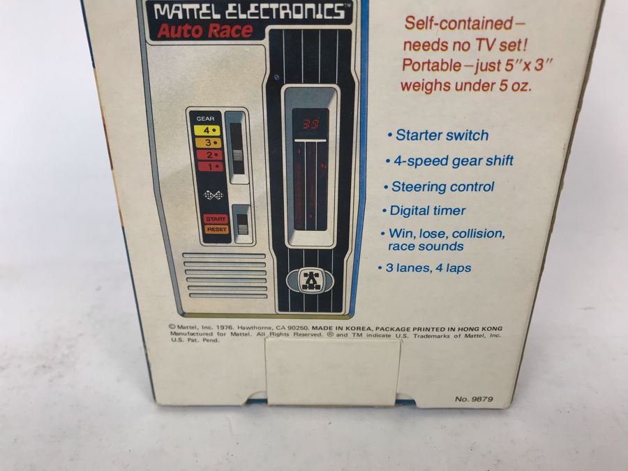 Vintage 1976 Mattel Electronics Portable Handheld Game Auto Race New In Box [Photo 7]