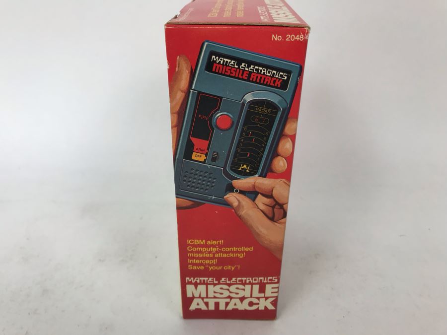 Vintage 1977 Mattel Electronics Portable Handheld Games Missile Attack New In Box [Photo 4]