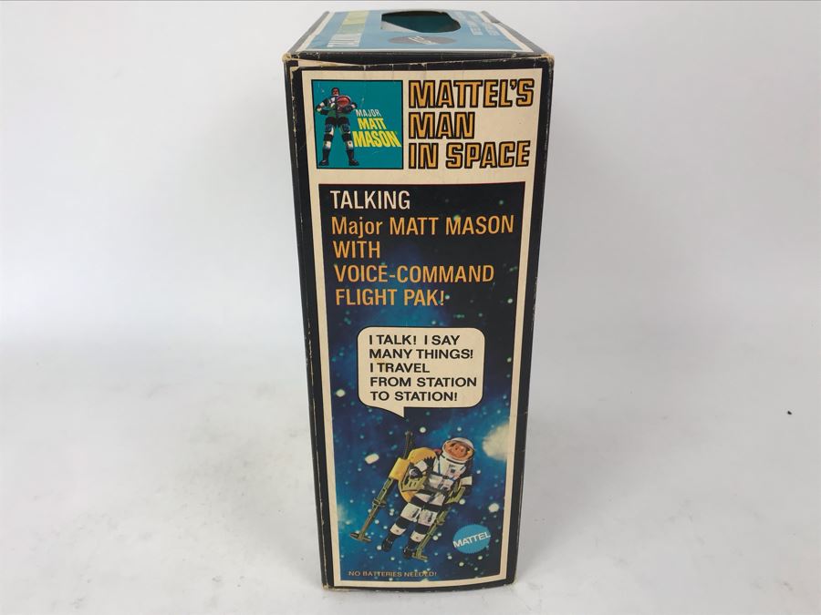Rare Vintage 1969 Mattel New In Box Talking Major Matt Mason Space Action Figure Toy [Photo 19]