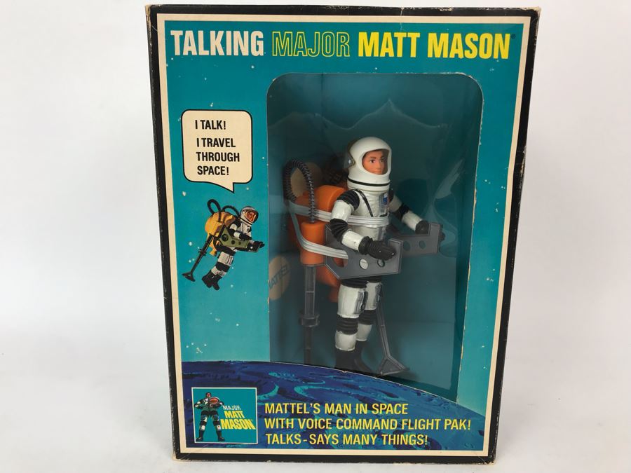 Rare Vintage 1969 Mattel New In Box Talking Major Matt Mason Space Action Figure Toy [Photo 1]